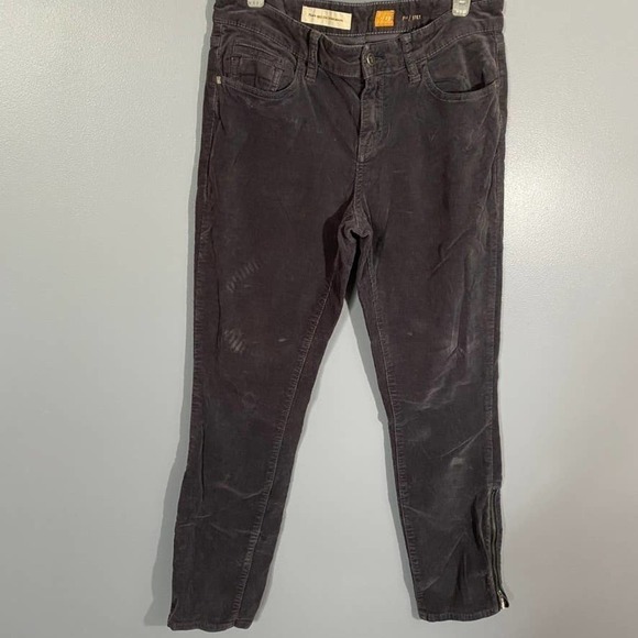 Pilcro and the Letterpress Gray Corduroy Pants Size 29 - Picture 1 of 6